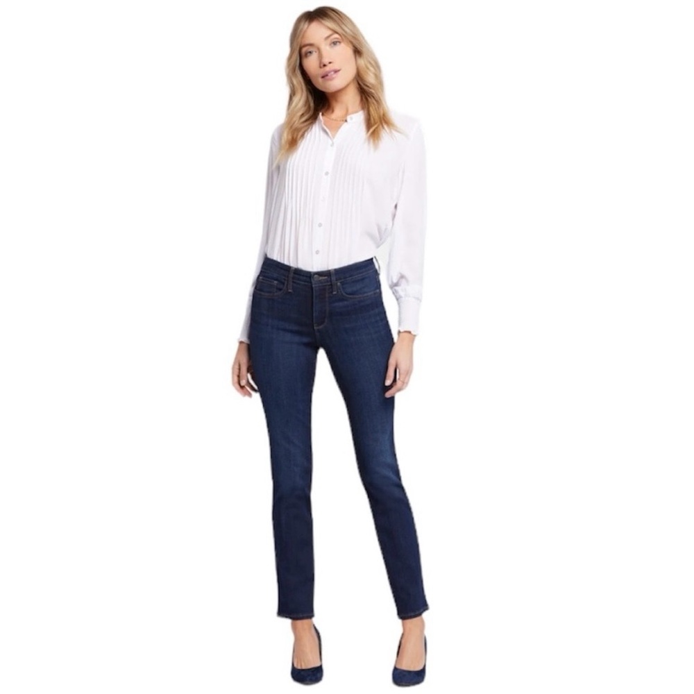 NYDJ Dark Wash Sheri Slim Jeans Size 14